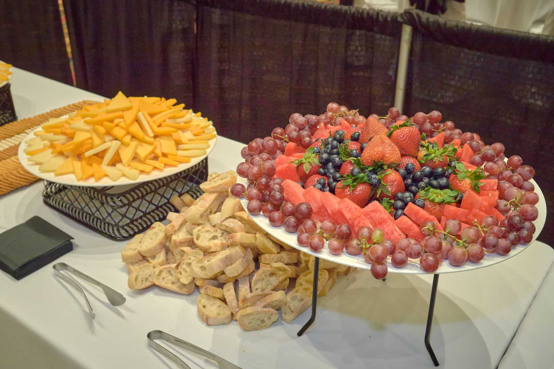 fruits and cheese buffet convention catering